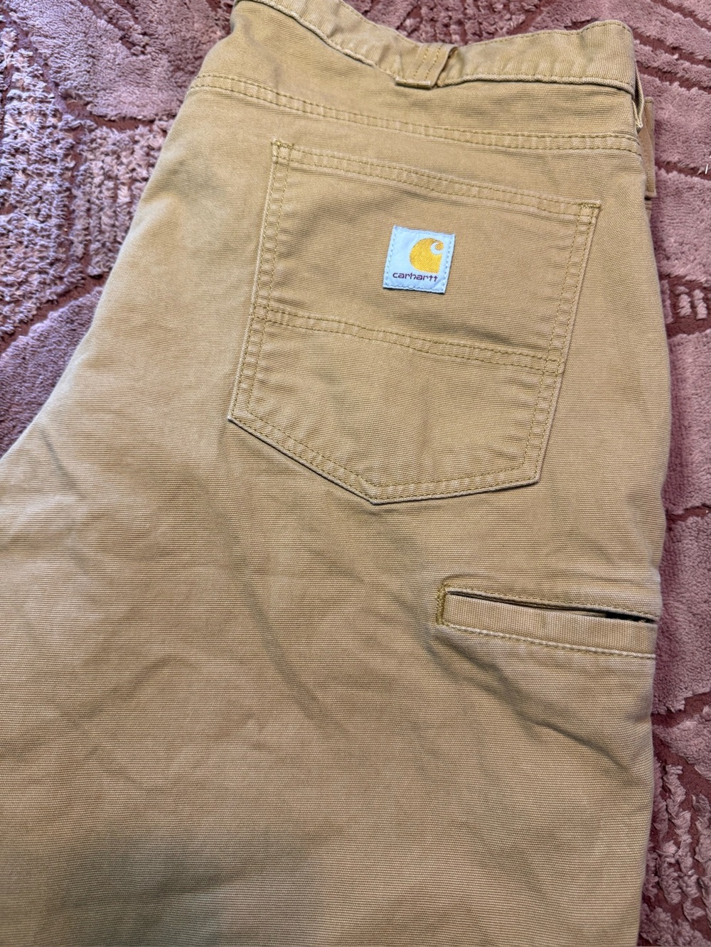 Carhartt Men's Brown Relaxed Fit Work Pants Size 40X30 Made in Bangladesh